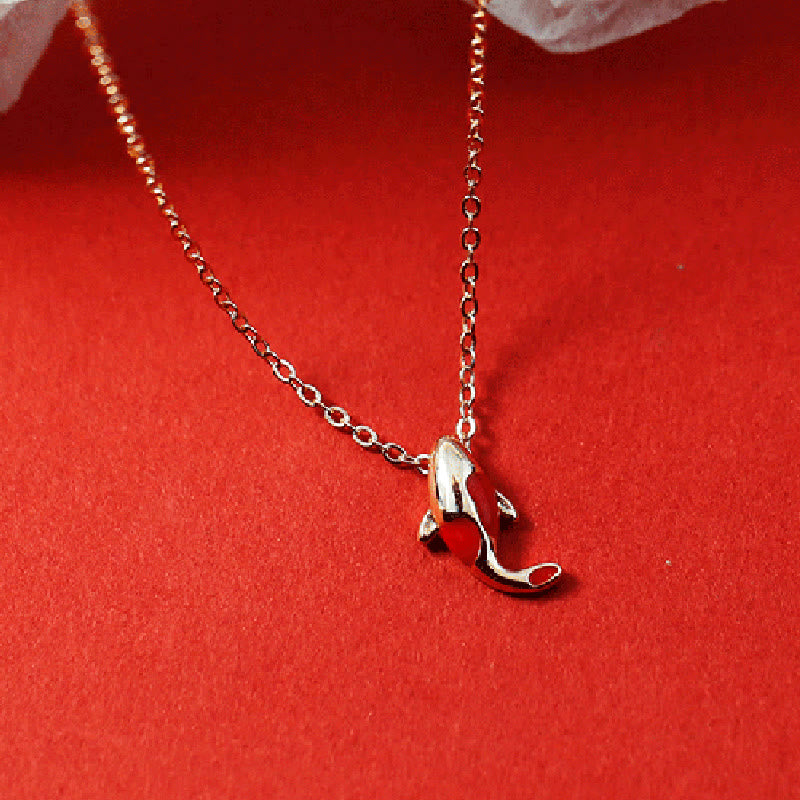 Copper Koi Fish Jewelry Set | Necklace Bracelet Earrings