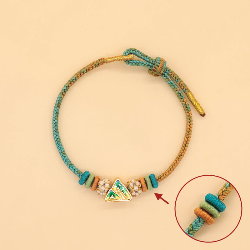 Peace Knot Eight Thread Red String Bracelet for Luck & Harmony