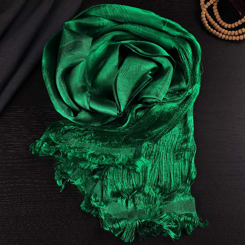 Silk Tibetan Khata Scarf 5 Colors for Zen Decor