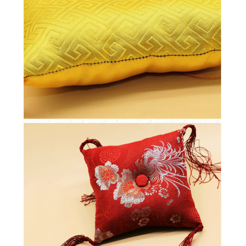 Tibetan Singing Bowl Cushion 10-16cm with Tassel Decoration