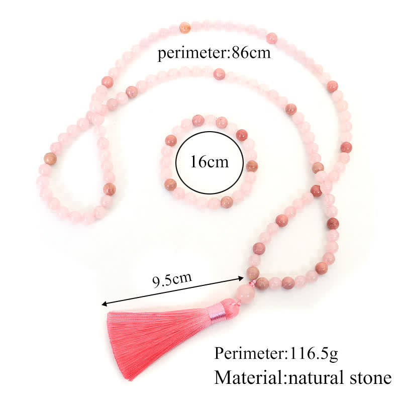 8mm Rose Quartz Love Bracelet for Self-Acceptance