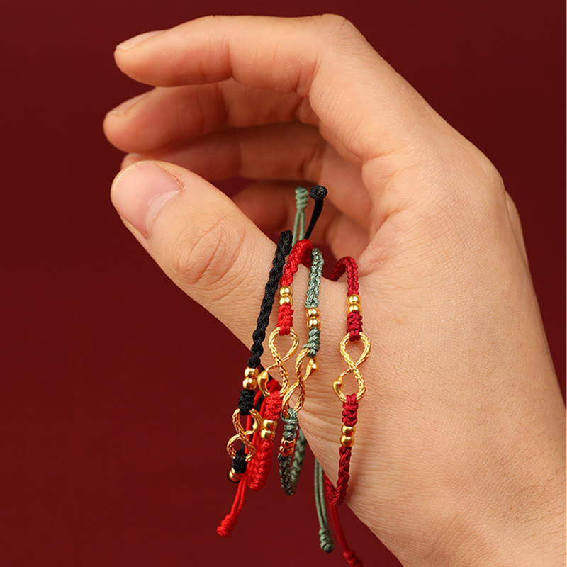 999 Gold Snake Eternal Endless Knot Bracelet