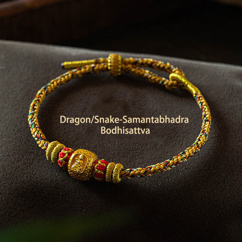 999 Gold Zodiac Snake Luck Bracelet