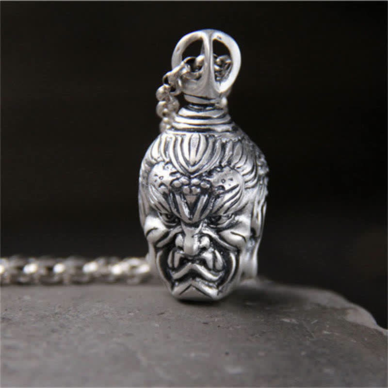 999 Sterling Silver Buddha Pendant for Serenity and Protection