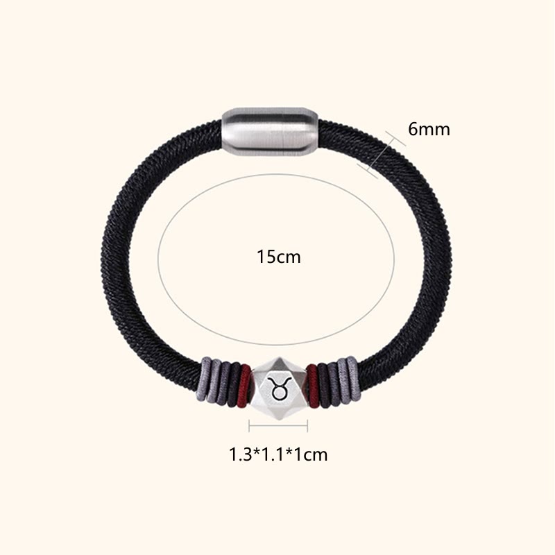 999 Sterling Silver Chinese Zodiac Bracelet for Protection