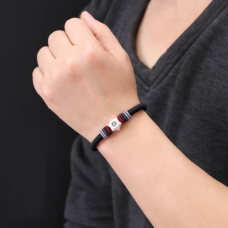 999 Sterling Silver Chinese Zodiac Bracelet for Protection