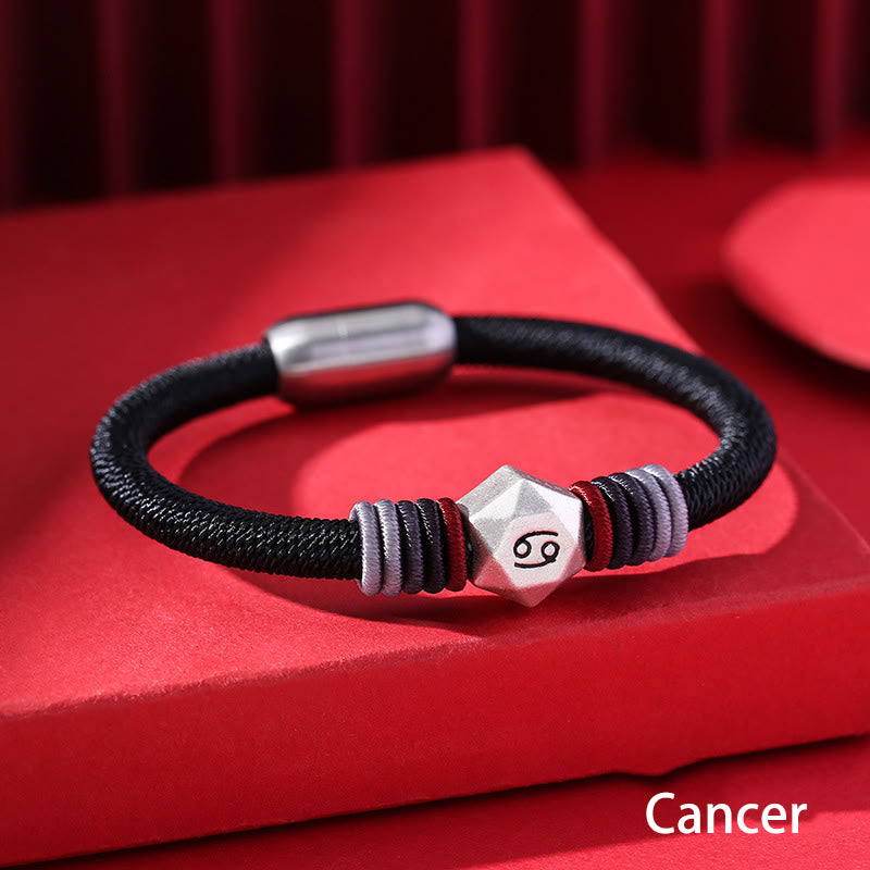 999 Sterling Silver Chinese Zodiac Bracelet for Protection