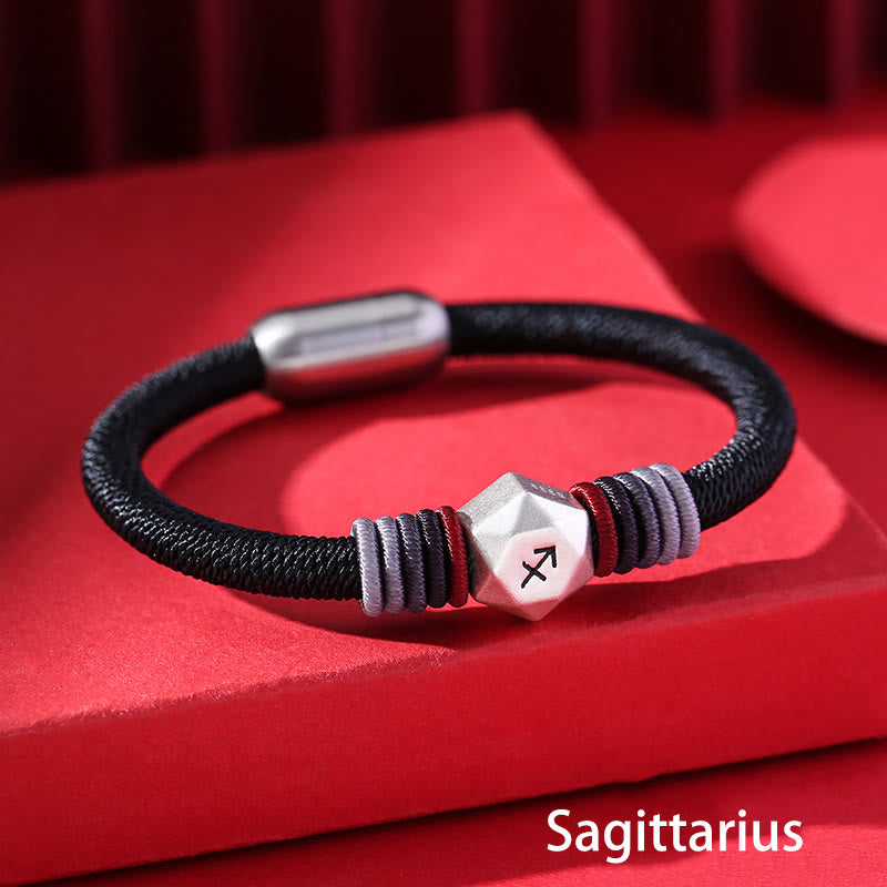 999 Sterling Silver Chinese Zodiac Bracelet for Protection