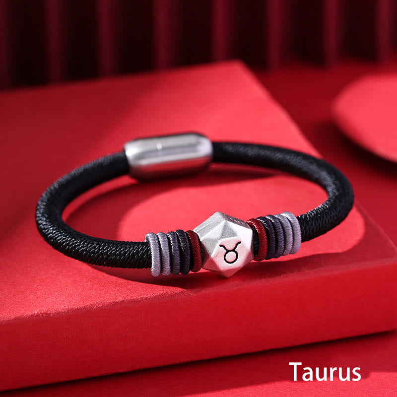 999 Sterling Silver Chinese Zodiac Bracelet for Protection