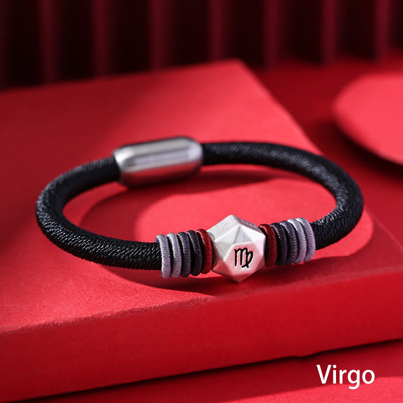 999 Sterling Silver Chinese Zodiac Bracelet for Protection