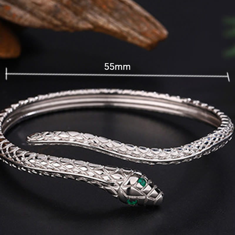 999 Sterling Silver Snake Year Zodiac Bracelet