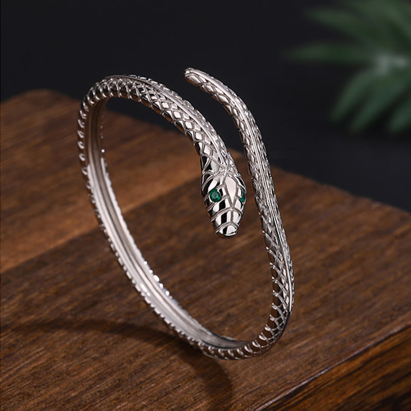 999 Sterling Silver Snake Year Zodiac Bracelet