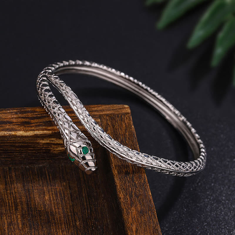 999 Sterling Silver Snake Year Zodiac Bracelet