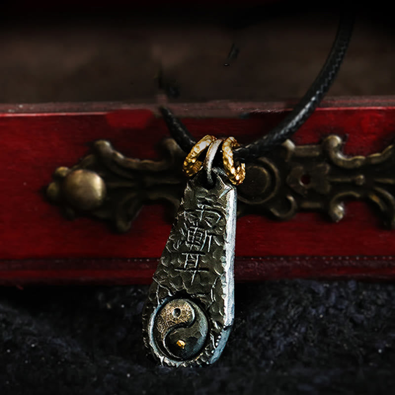 999 Sterling Silver Yin Yang Harmony Necklace Pendant