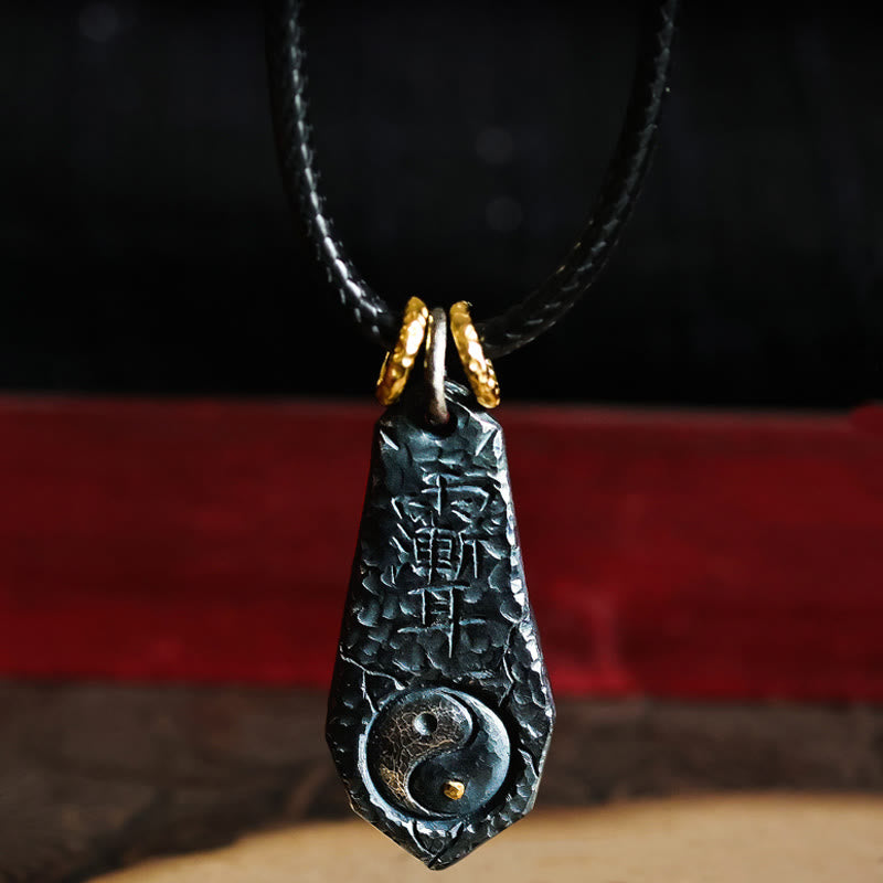 999 Sterling Silver Yin Yang Harmony Necklace Pendant