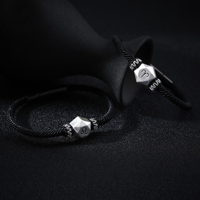 999 Sterling Silver Zodiac Protection Bracelet 17cm