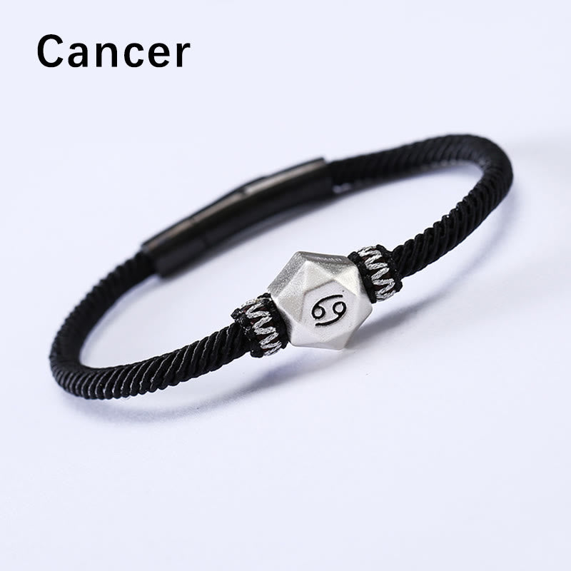999 Sterling Silver Zodiac Protection Bracelet 17cm