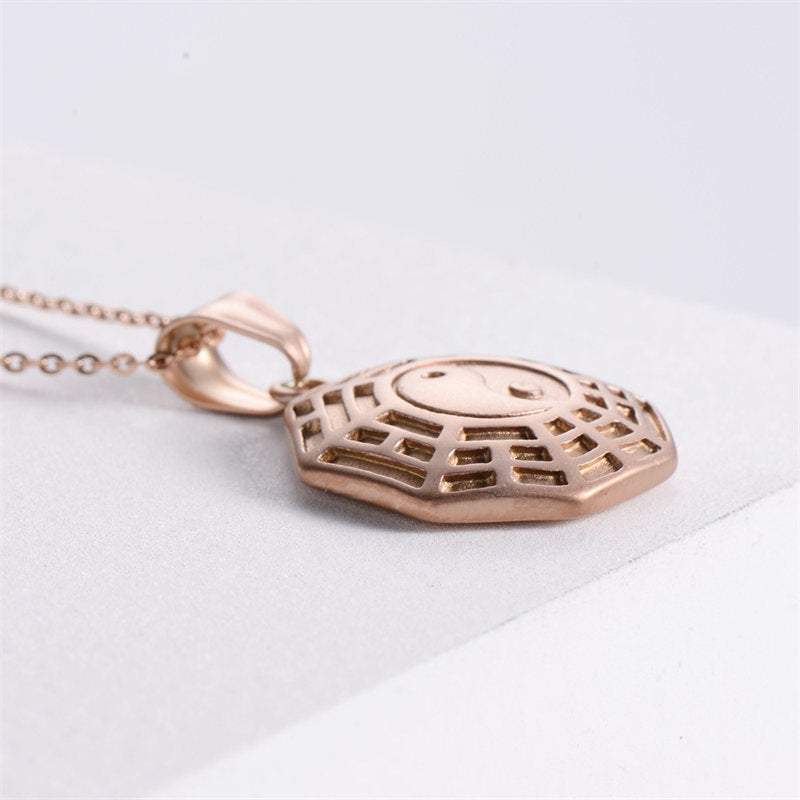 Yin Yang Titanium Steel Balance and Harmony Necklace