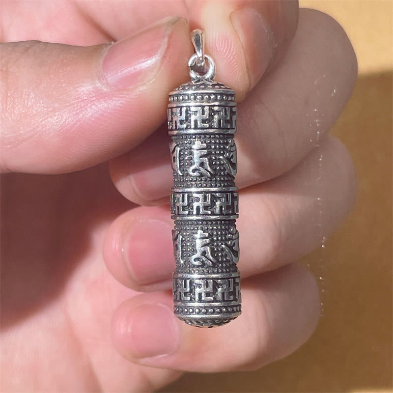 Om Mani Padme Hum Swastika Twisted Chain Wisdom Necklace
