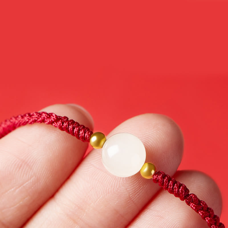 8mm Jade Lucky Bead Prosperity Bracelet