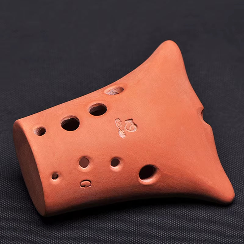 10 Holes Pottery Xun C D F G Tone Retro Handmade Bull Head Ocarina Flute Beginner Xun Traditional Ocarinas Music Instrument Gift