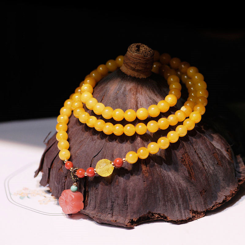 Amber Healing Balance Bracelet & Necklace | Healing Energy Set