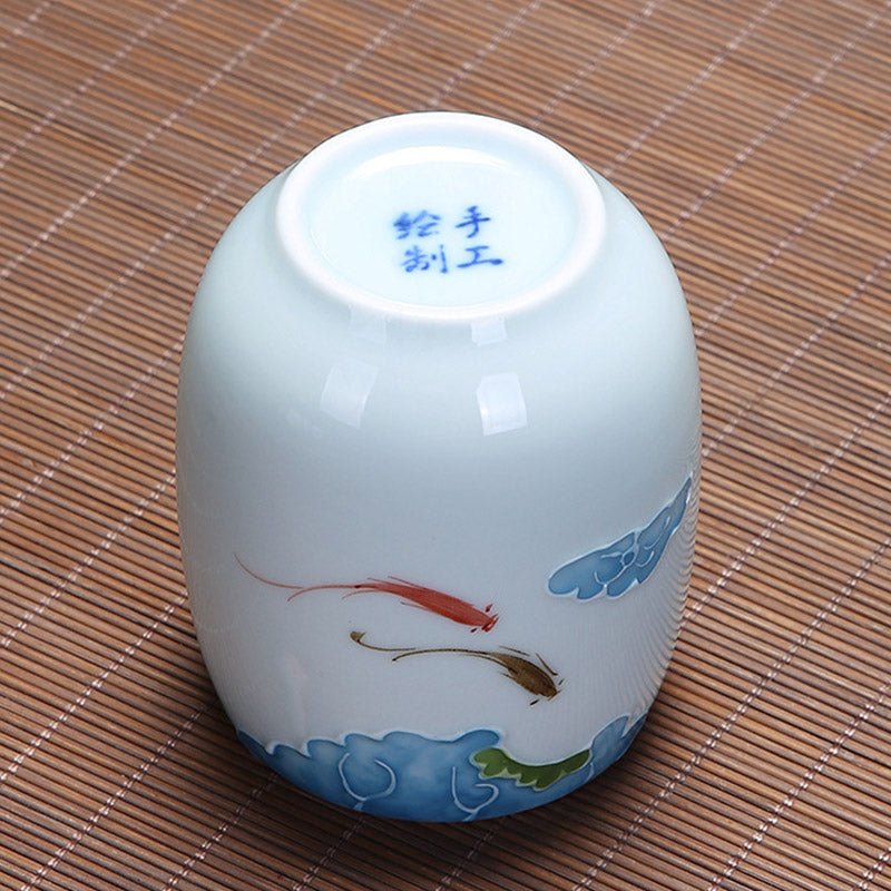 Ceramic Spiritual Teacup 180ml for Zen Meditation Rituals