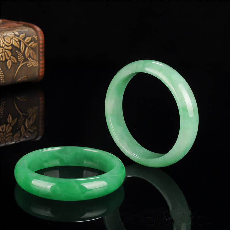 Jade Bangle Bracelet 58mm for Abundance & Protection