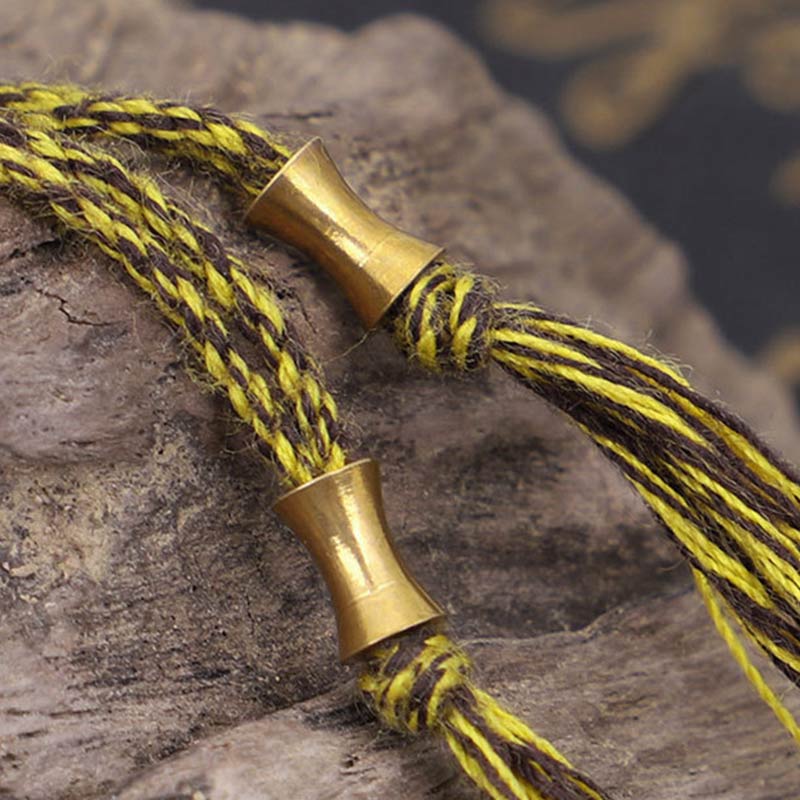 Om Mani Padme Hum Gold Mantra Bracelet for Protection