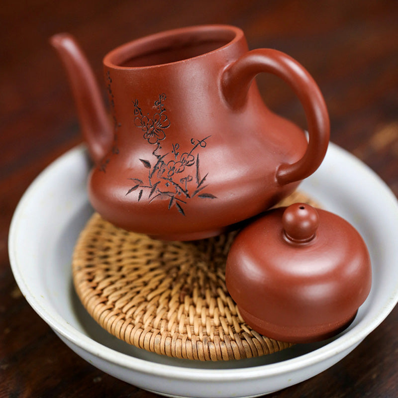 Vintage Purple Clay Kung Fu Teapot 130ml Zen Decor