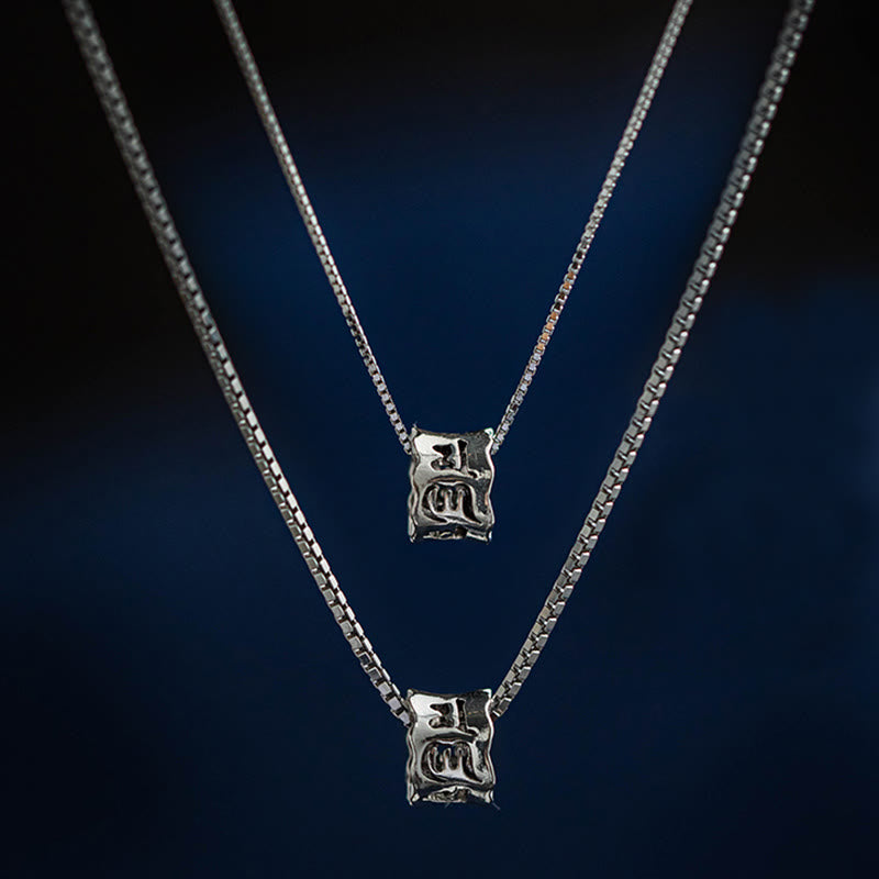 Om Mani Padme Hum Necklace | 925 Sterling Silver Pendant