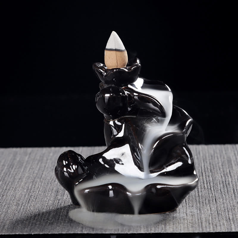 Handcrafted Ceramic Waterfall Backflow Incense Burner