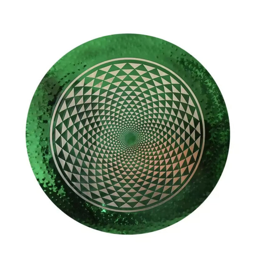 Green Geometry Gong Instrument for Sound Healing