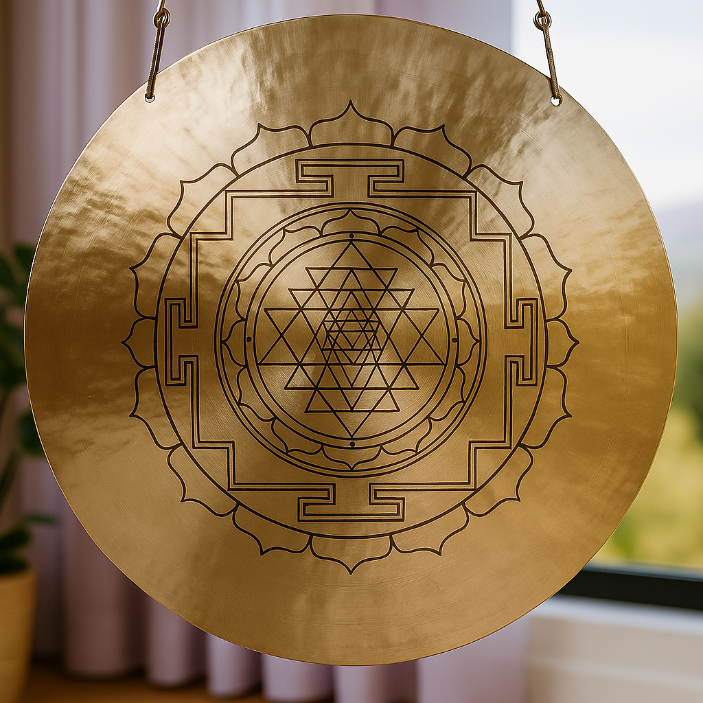 6" to 52" Sri Yantra Wind Gong Instrument for Meditation