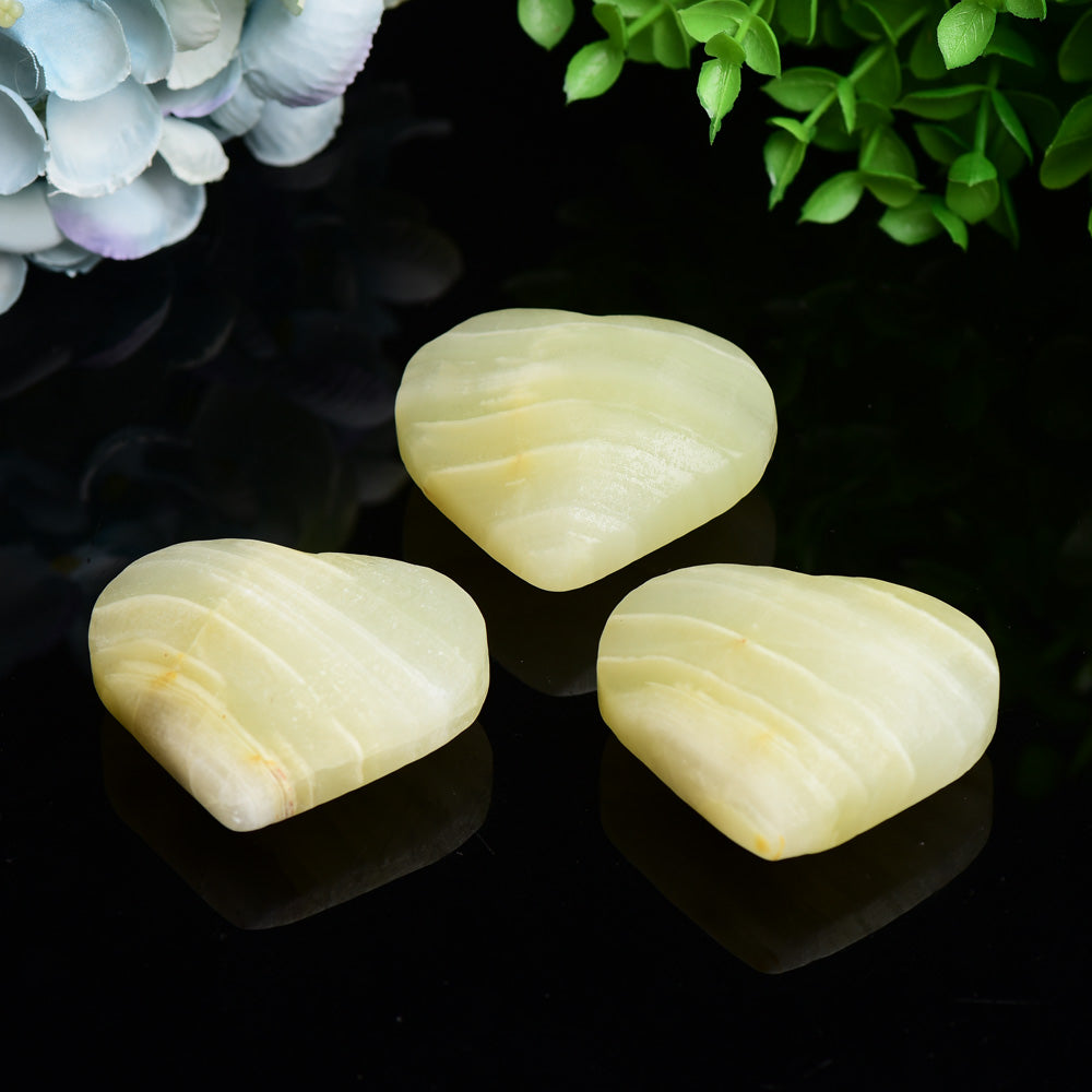 2.2 inch Afghan Jade Heart Crystal Carving