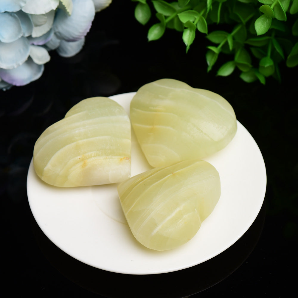 2.2 inch Afghan Jade Heart Crystal Carving