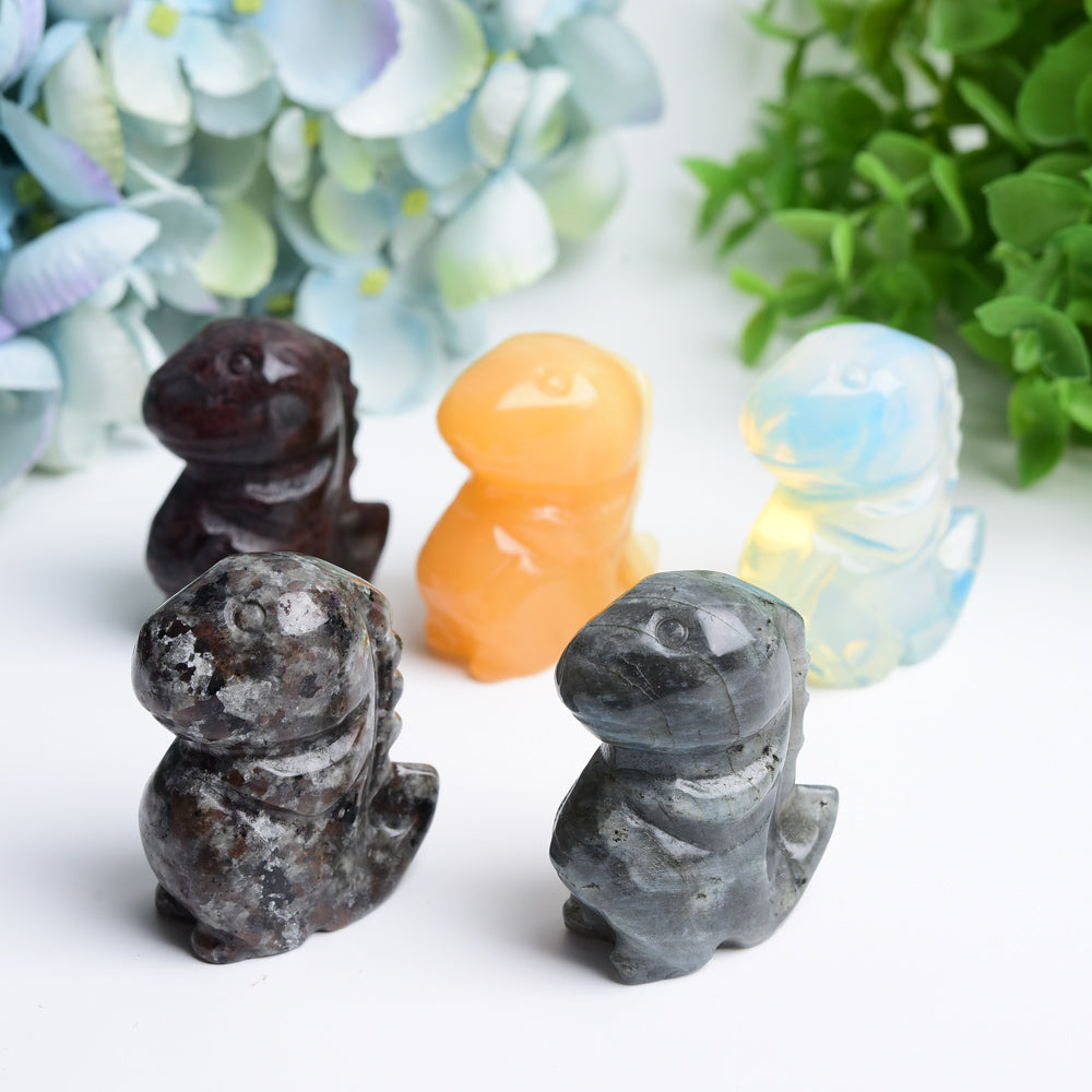 1.9 inch Mixed Crystal Dinosaur Carving for Healing