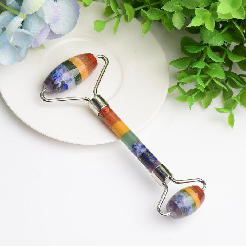 5.6 Inch Crystal Facial Roller for Healing & Massage
