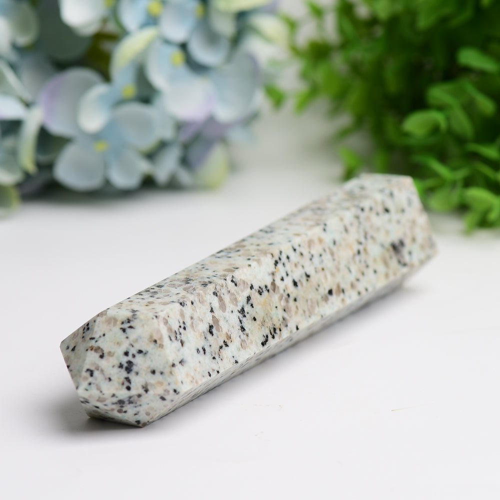 Kiwi Jasper Crystal Tower 6-8 inch for Healing & Energy