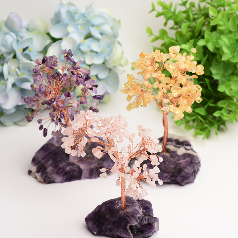 Amethyst Base 6in Crystal Tree for Healing & Energy