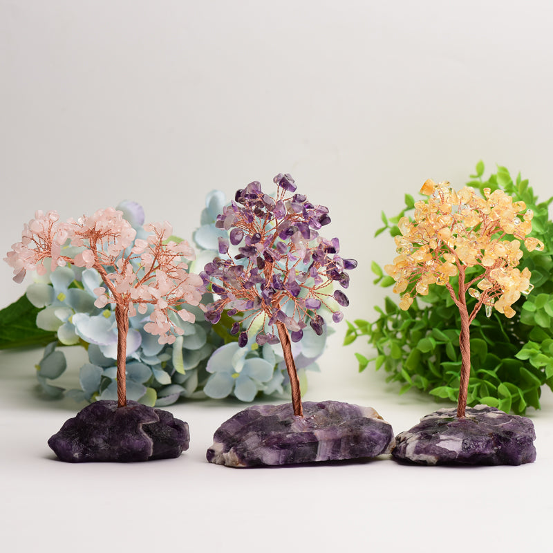 Amethyst Base 6in Crystal Tree for Healing & Energy