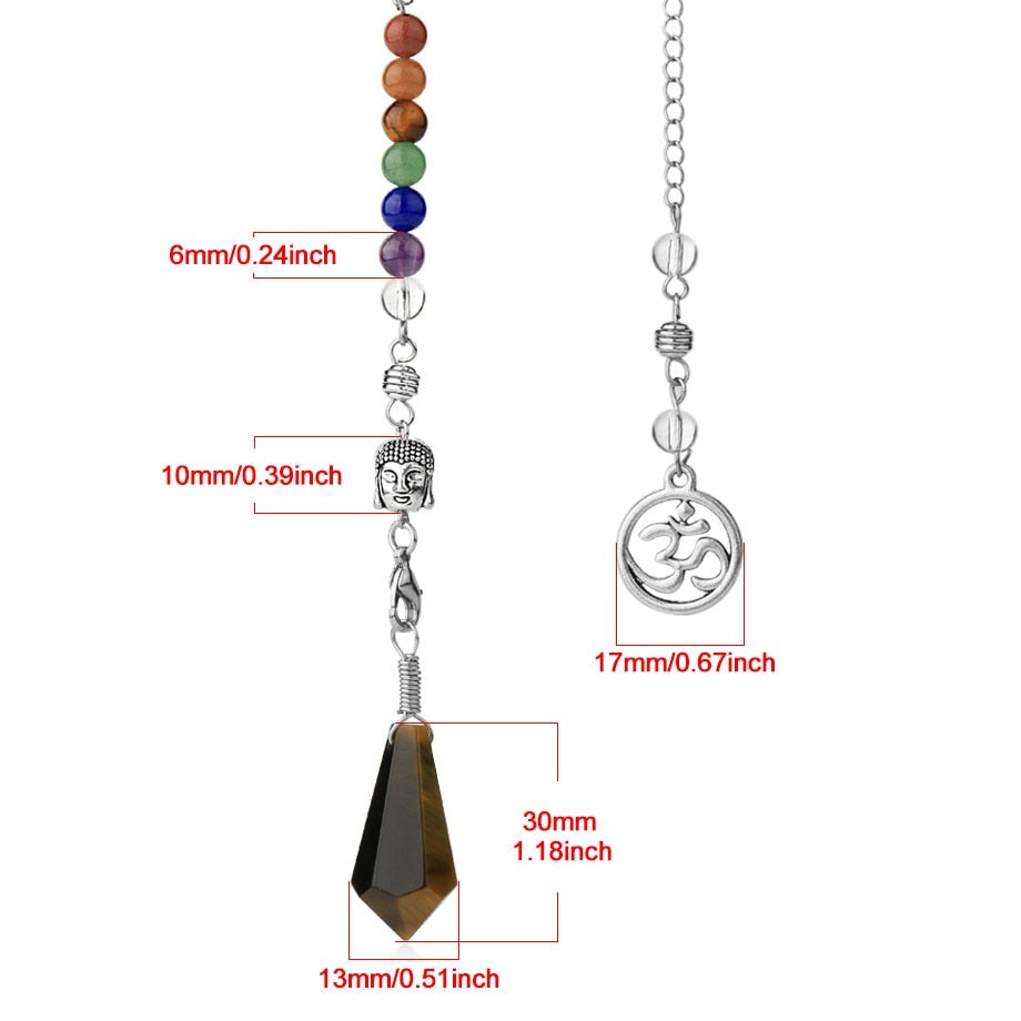 Chakra Balancing Pendulum with Buddha Head