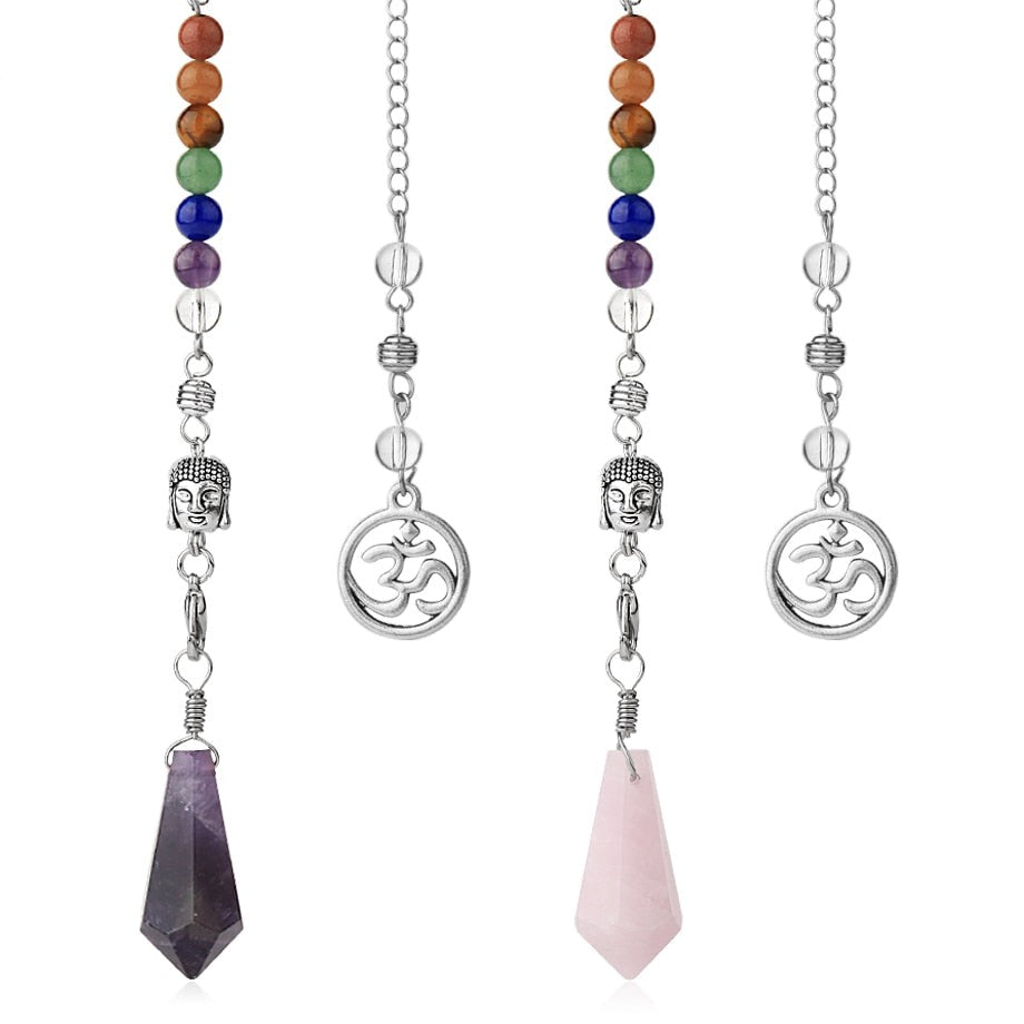 Chakra Balancing Pendulum with Buddha Head