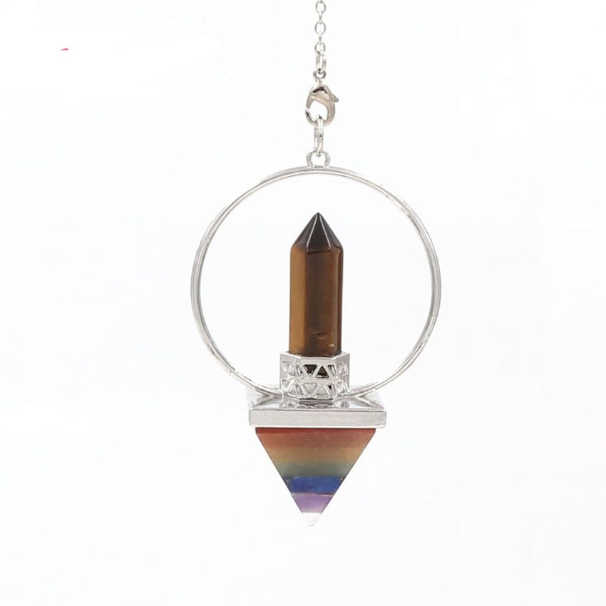 Tiger Eye Crystal Pendulum for Spiritual Insight