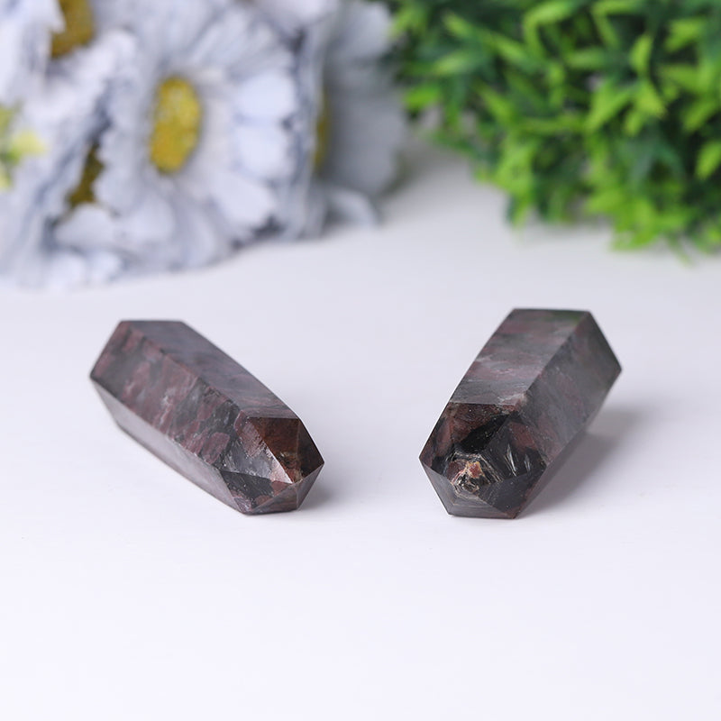 Astrophlite with Garnet Crystal Healing Towers 2.4-4.5 in