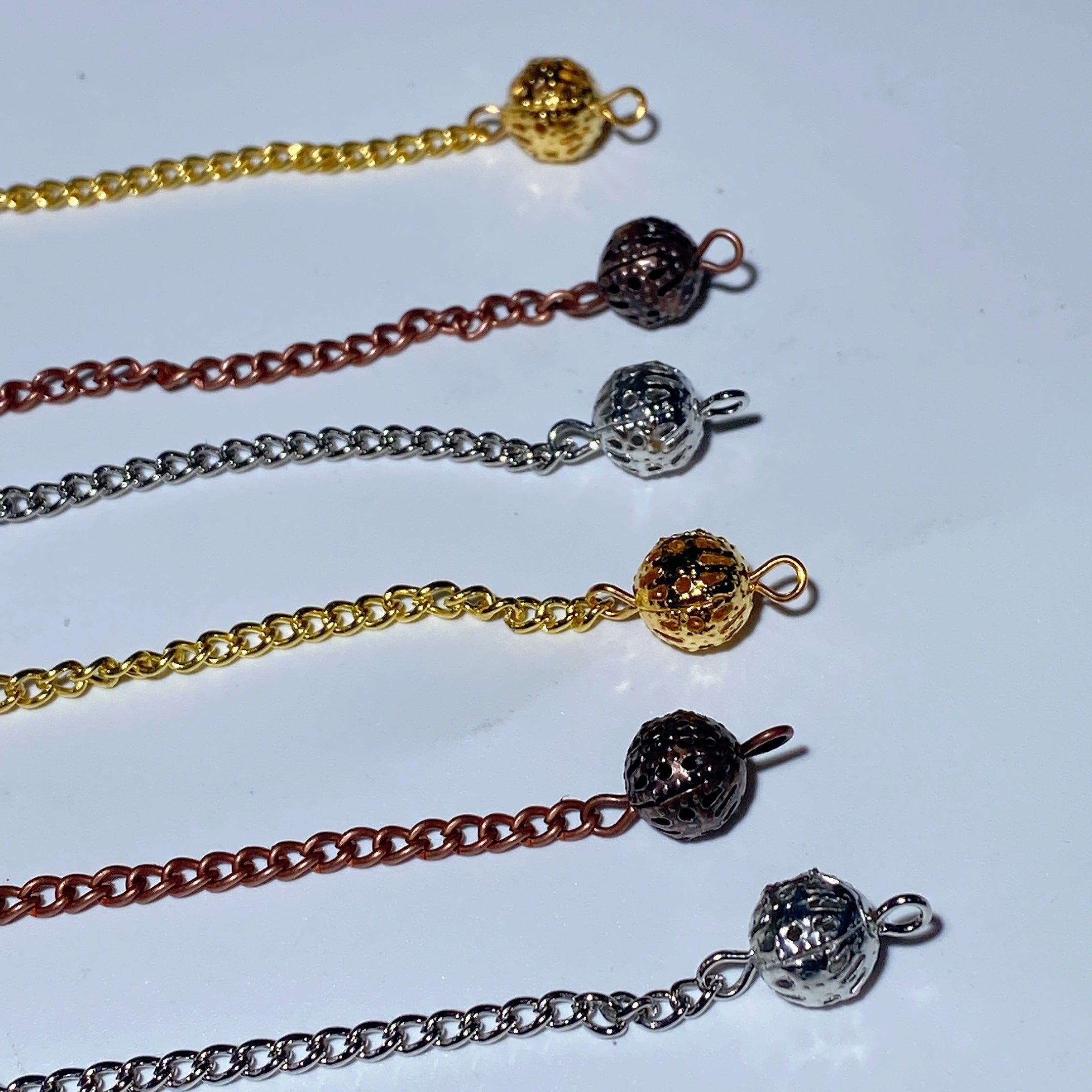 20cm Mixed Chakra Crystal Healing Chain for Pendulum