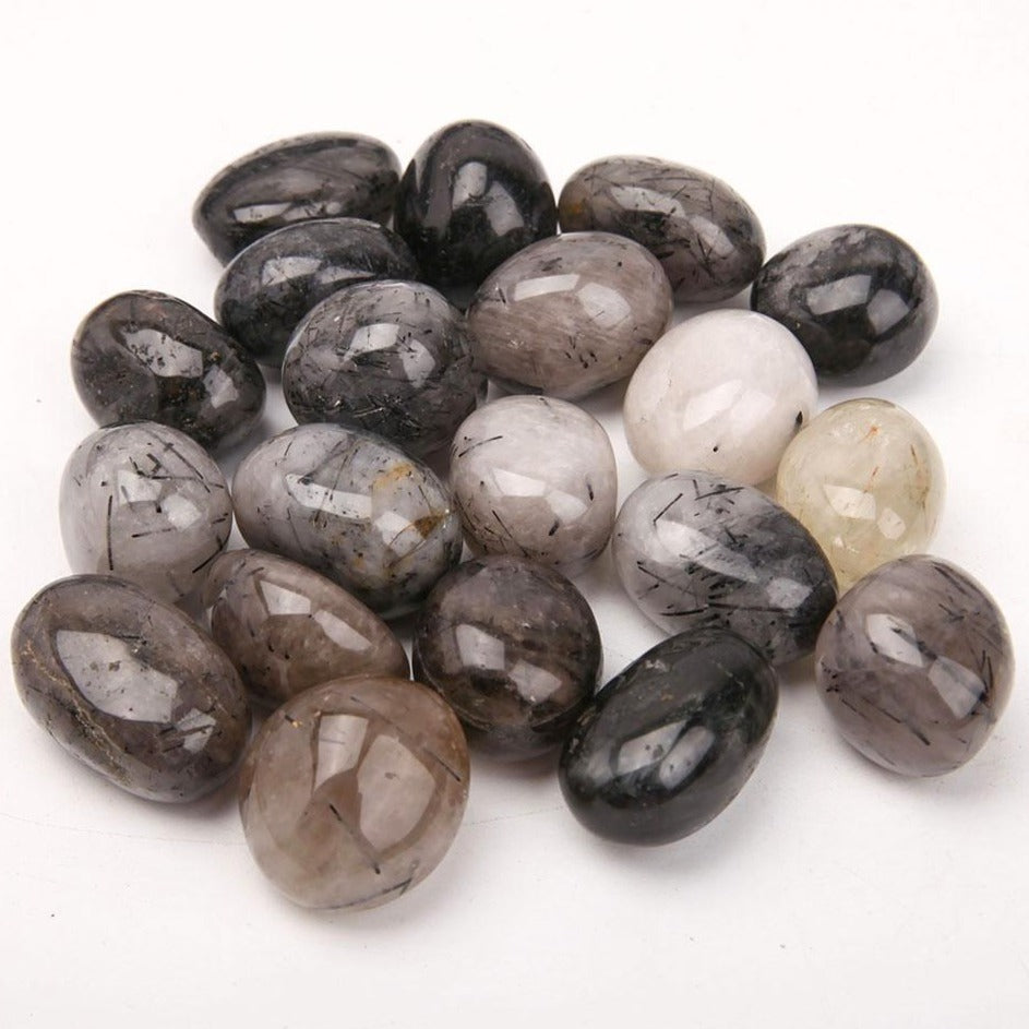 Black Tourmaline Tumbled Stones 2.5-3.5cm Healing Energy