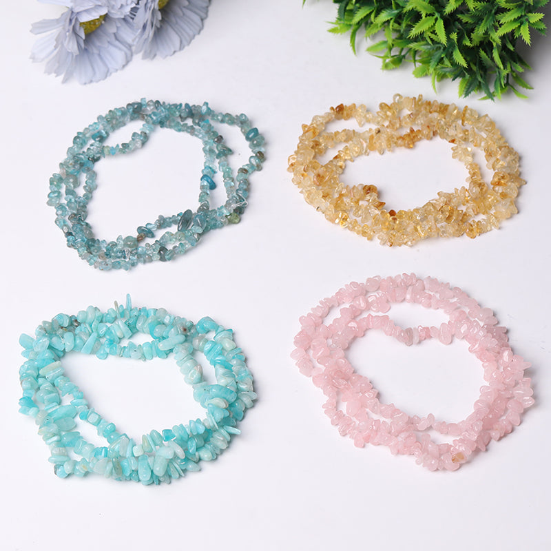 32 Inch Natural Crystal Chips String for Jewelry Making