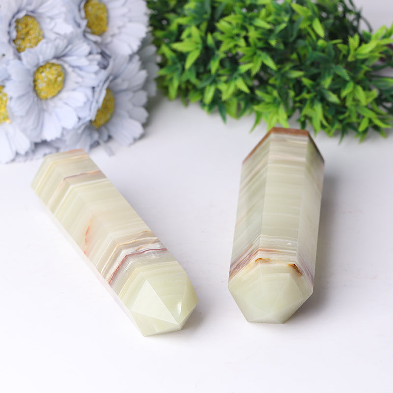 Middle Size Afghan Jade Crystal Tower 7.5 Inch Healing
