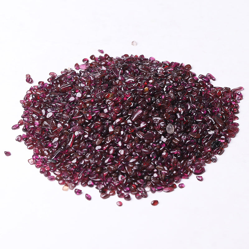Garnet Crystal Chips Raw Crystals 5-7mm Healing Stones